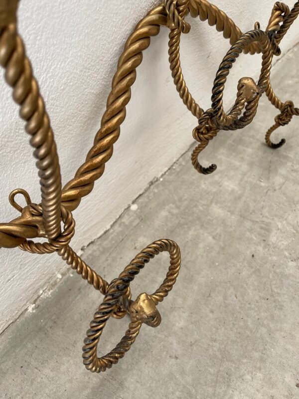 Appendiabiti in bronzo stile corda XX secolo italian - Image 6