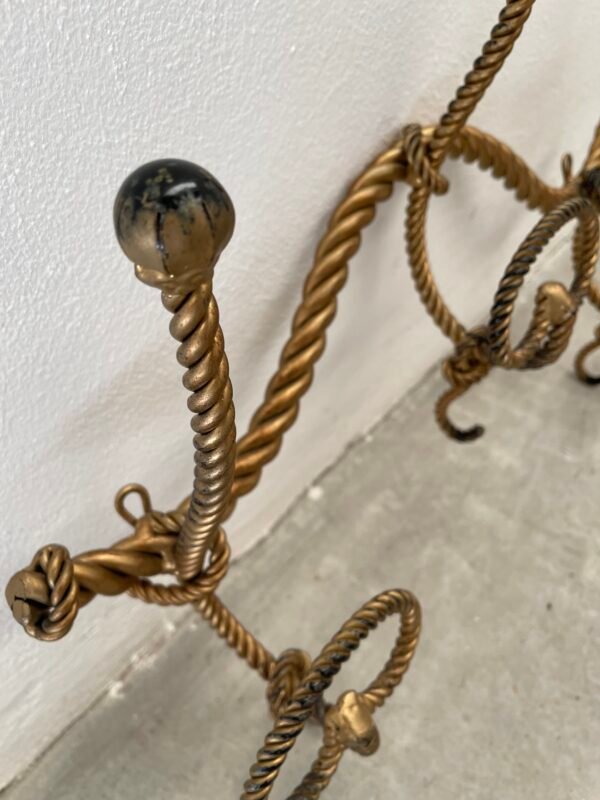 Appendiabiti in bronzo stile corda XX secolo italian - Image 3