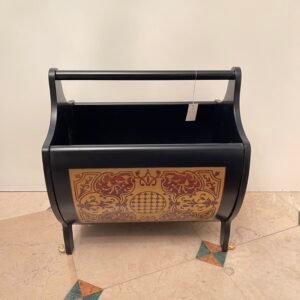 Portariviste in legno da salotto stile versailles anni '70