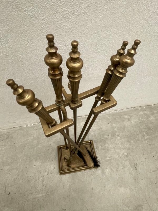 Atrezzi da camino in bronzo stile imperio XX secolo Italian - Image 3