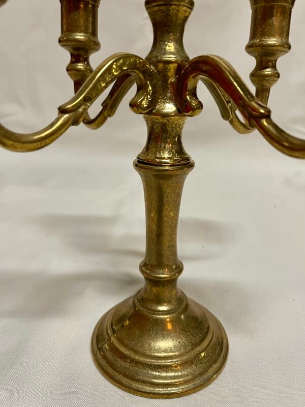 Coppia di candelabri in bronzo XX secolo italian - Image 9
