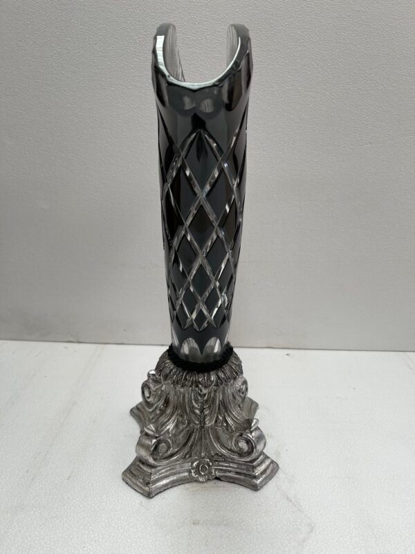 Cristallo nero versailles in bronzo argentato XX secolo - Image 2