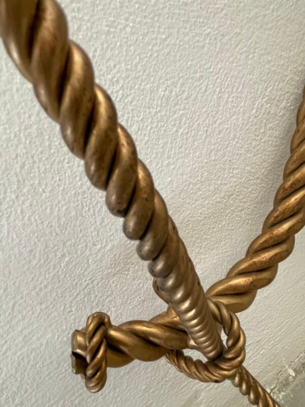 Appendiabiti in bronzo stile corda XX secolo italian - Image 4
