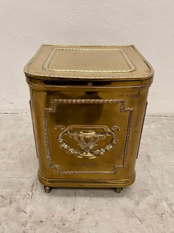 Rara cassa in ottone e bronzo italian anni '40