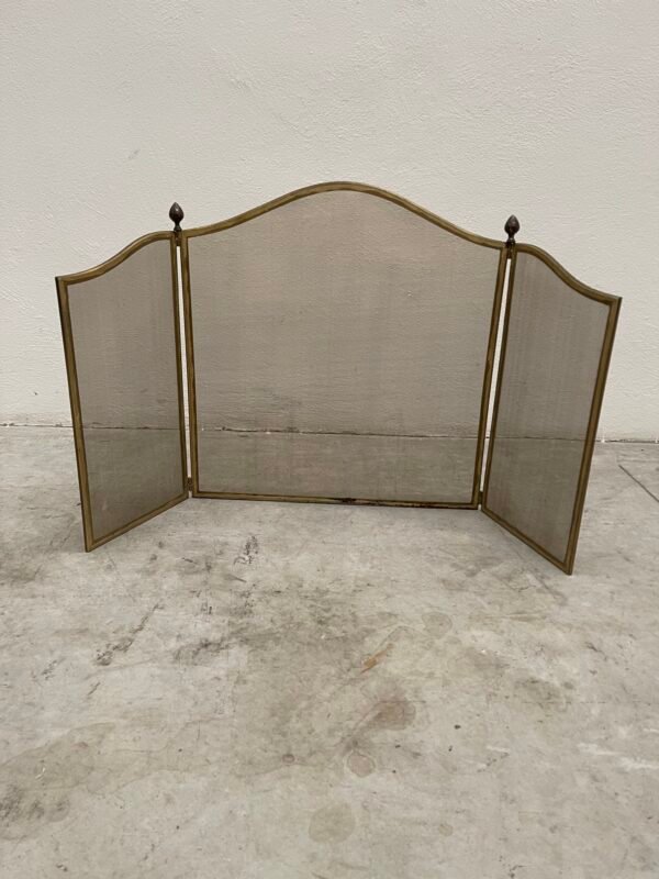 Parascintille in ottone italiano vintage anni '70