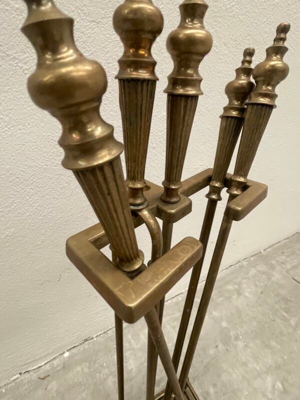 Atrezzi da camino in bronzo stile imperio XX secolo Italian - Image 4