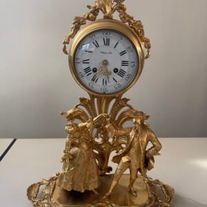 Orologio da Tavolo Antico in Stile Rococò Francese