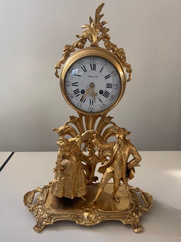 Orologio da Tavolo Antico in Stile Rococò Francese