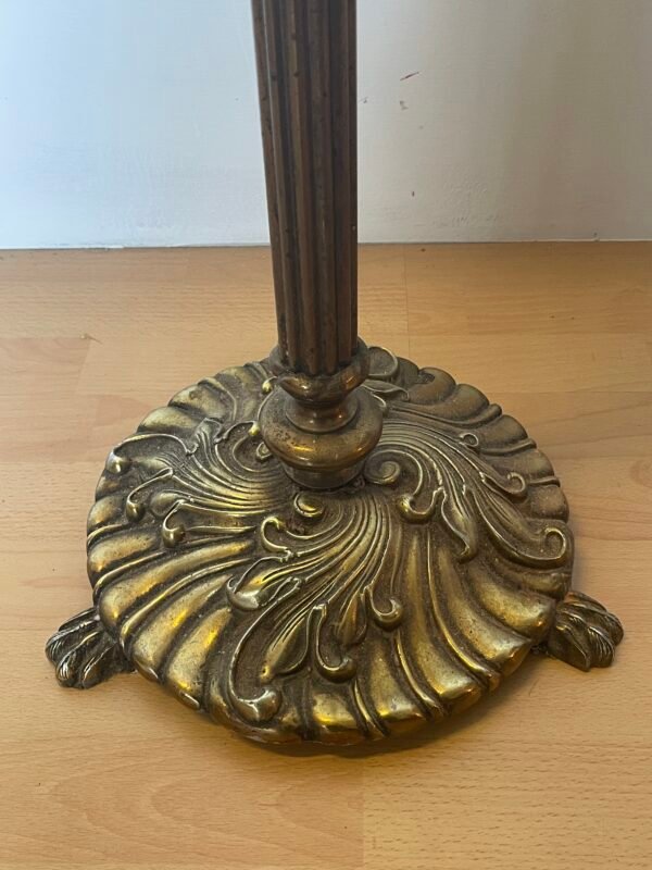 Appendiabiti a Piantana in Ottone Stile Liberty con Base Ornamentale - Image 2