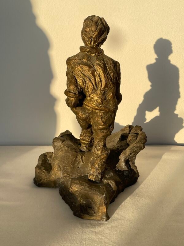 Scultura in Bronzo – Figura Maschile in Marcia - Image 3