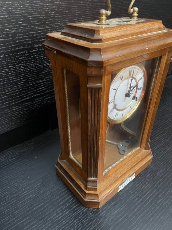 Orologio a pendolo vintage da tavolo in legno – marca Kienzle - Image 4