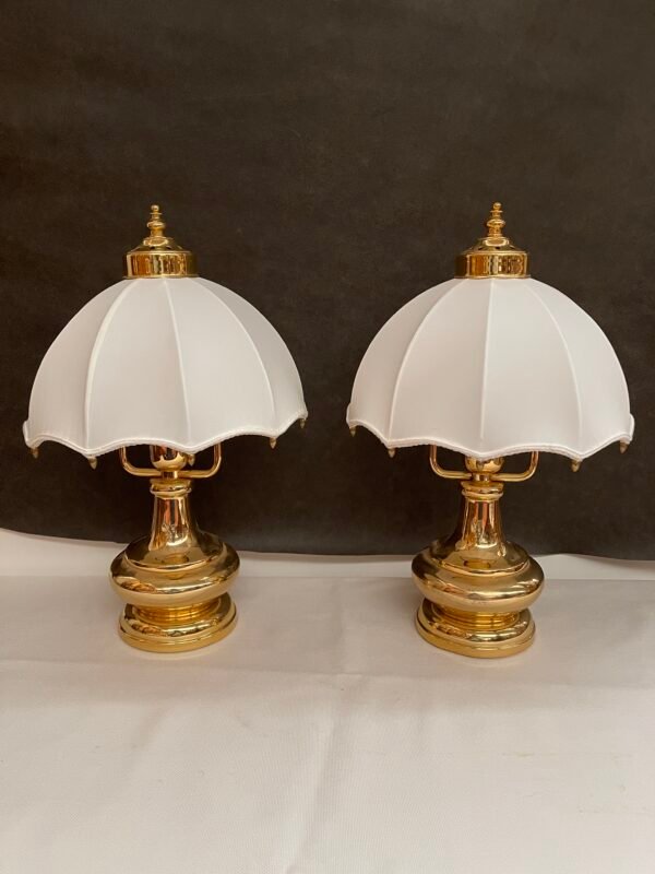 Lampade da Tavolo Vintage in Ottone