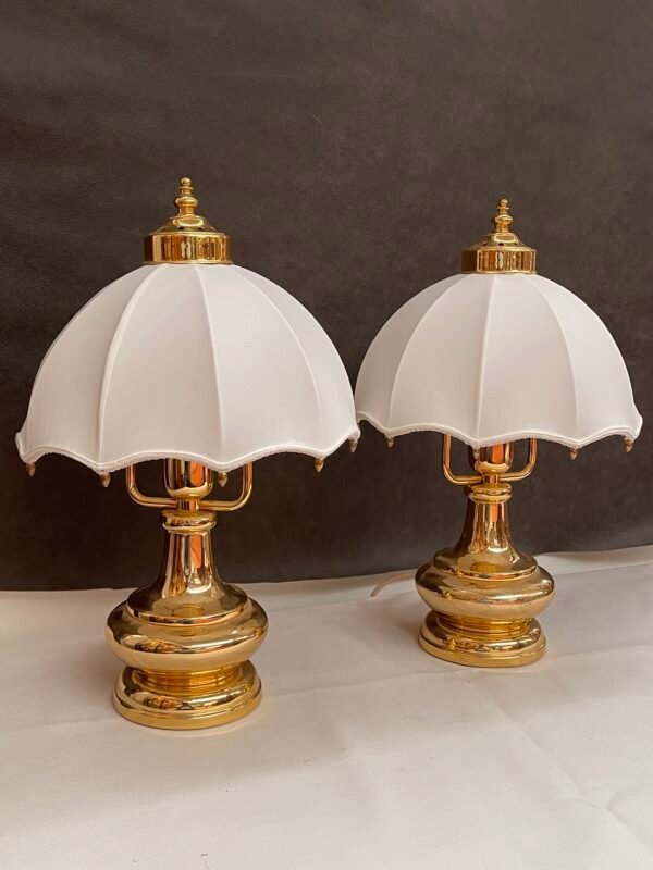 Lampade da Tavolo Vintage in Ottone - Image 5