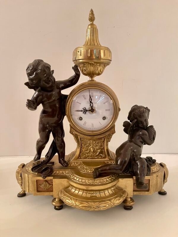 Orologio da caminetto con putti in stile Impero - Image 3