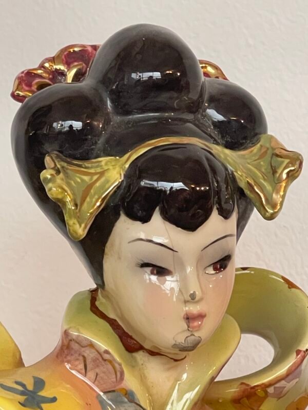 Coppia Orientale in ceramica Policroma - Italia, Anni 50/'60 - Immagine 2