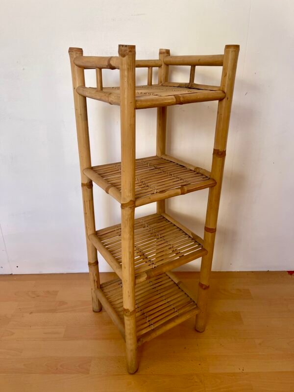 Scaffale a 4 Ripiani in Bambù – Stile Naturale / Boho - Image 2