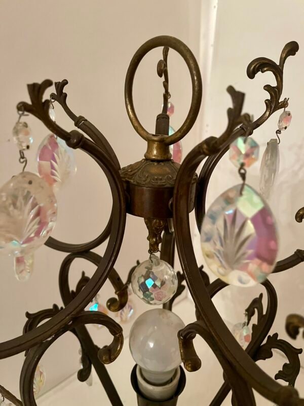 "Luce di Cristallo" – Lampada da tavolo in stile Rococò con pendenti in vetro molato - Image 5