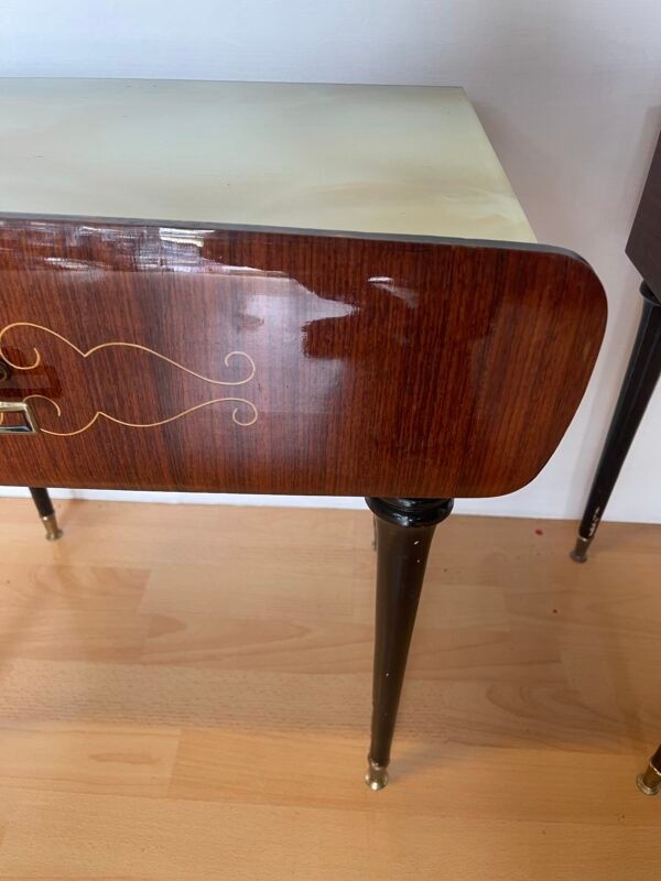 Coppia di comodini stile italiano anni '60 - Image 3