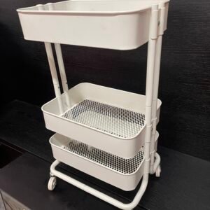 Carrello portaoggetti bianco