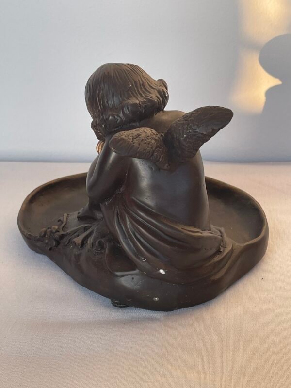 Putto con Grappolo d’Uva – Scultura Decorativa in Bronzo - Image 3