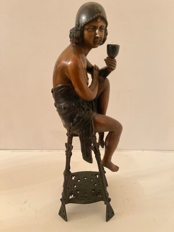 "La Coppa del Piacere" – Scultura in stile Art Déco - Image 3