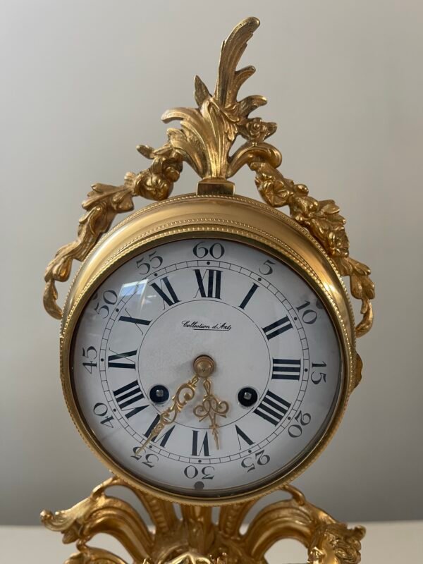 Orologio da Tavolo Antico in Stile Rococò Francese - Image 2