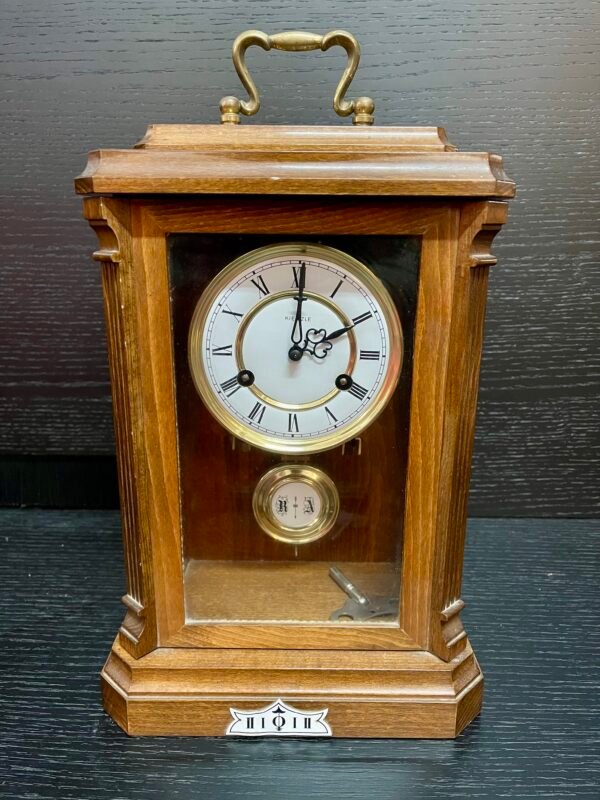Orologio a pendolo vintage da tavolo in legno – marca Kienzle - Image 5