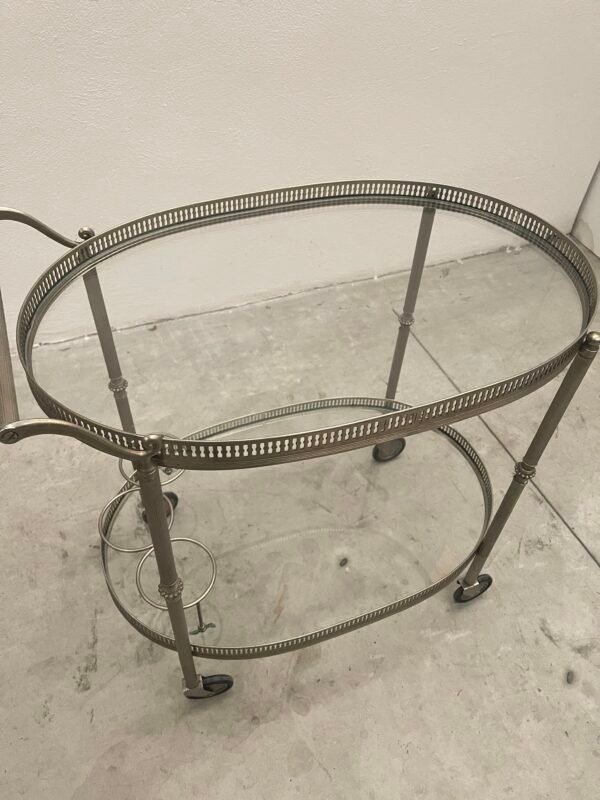 Carrello portavivande in metallo vintage anni '80 italian - Image 2