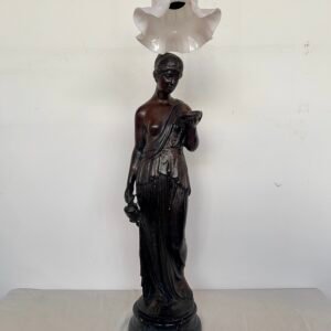 Lampada Scultura in Stile Neoclassico – Figura Femminile