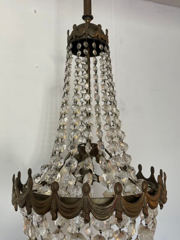 Lampadario in ottone - Image 2