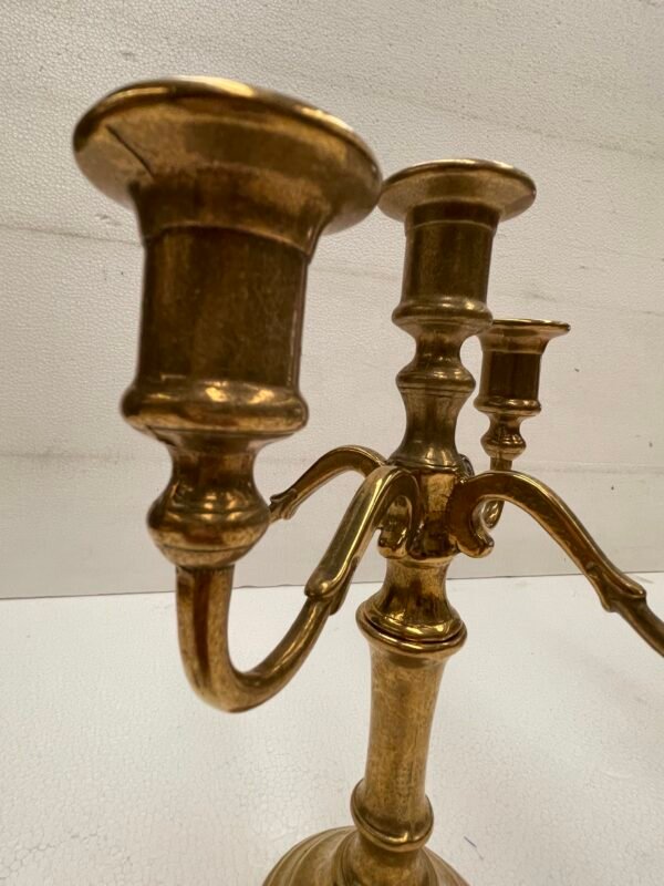 Candelabro vintage a 5 bracci in ottone - Image 2