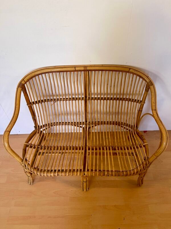 Panca in Rattan Naturale – 2 Posti - Image 5
