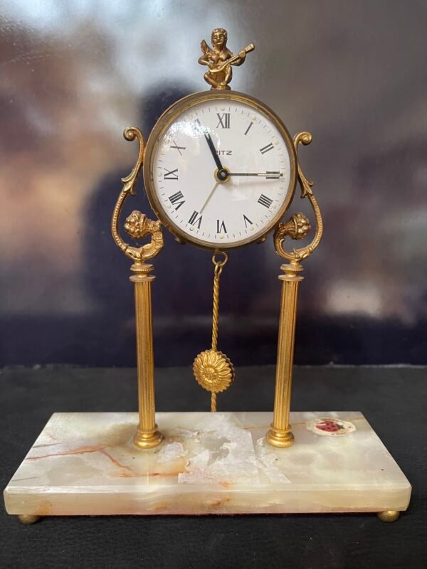 Orologio da tavolo “Ritz” con base in onice - Image 2