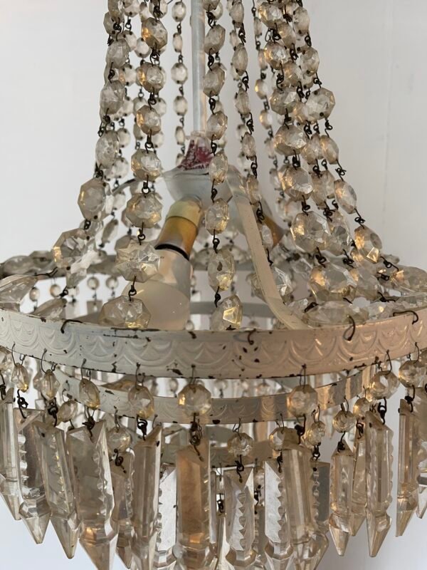 Lampadario elegante in ottone e cristallo - Image 5