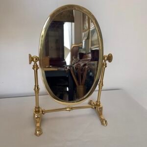 Specchio da tavolo regolabile in ottone