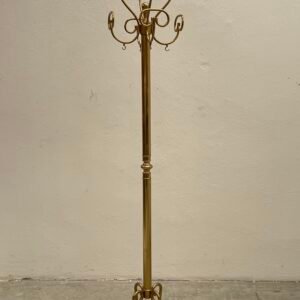 Attaccapanni da terra in ottone lucido – stile classico