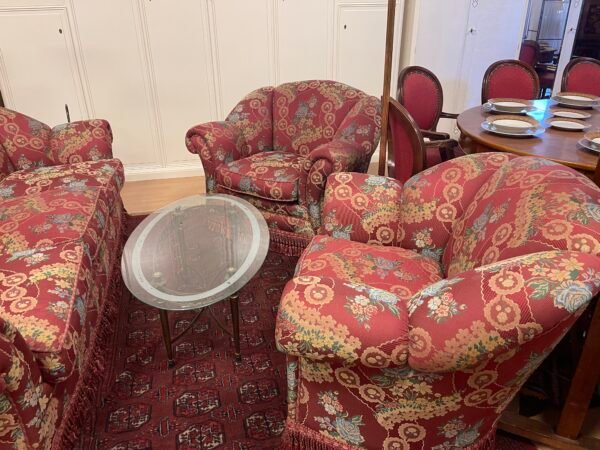 Salotto vintage completo in stile classico – 3 pezzi - Image 3