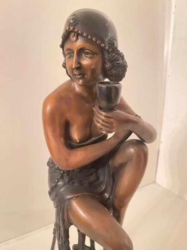 "La Coppa del Piacere" – Scultura in stile Art Déco - Image 4