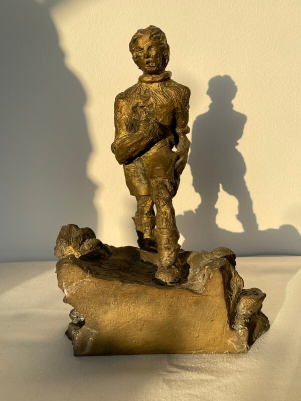 Scultura in Bronzo – Figura Maschile in Marcia