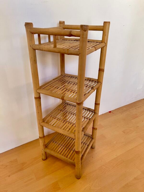 Scaffale a 4 Ripiani in Bambù – Stile Naturale / Boho - Image 3