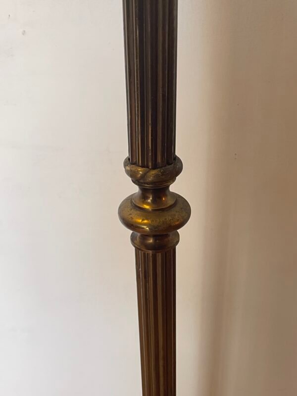 Appendiabiti a Piantana in Ottone Stile Liberty con Base Ornamentale - Image 4