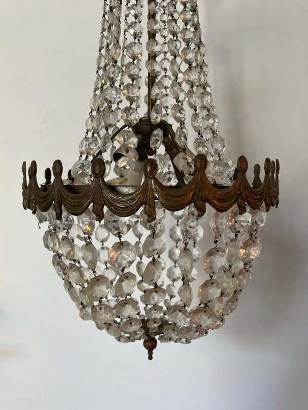 Lampadario in ottone - Image 3
