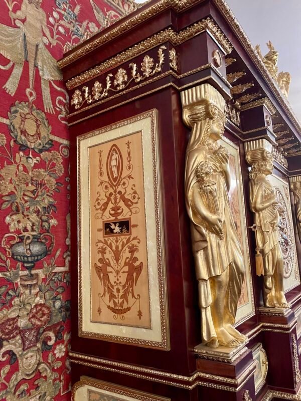 Credenza Impero con cariatidi dorate - Image 4