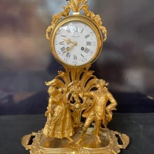 Orologio con scena galante Rococò