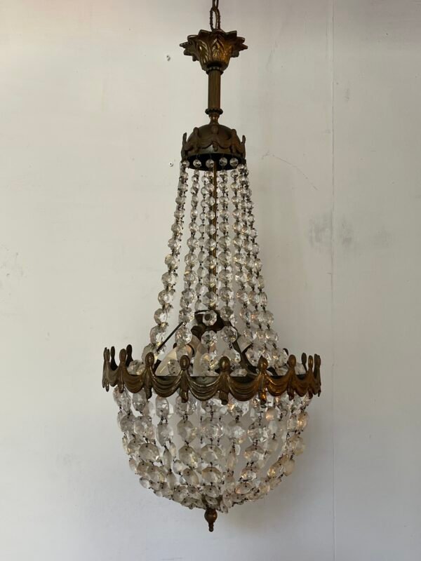 Lampadario in ottone