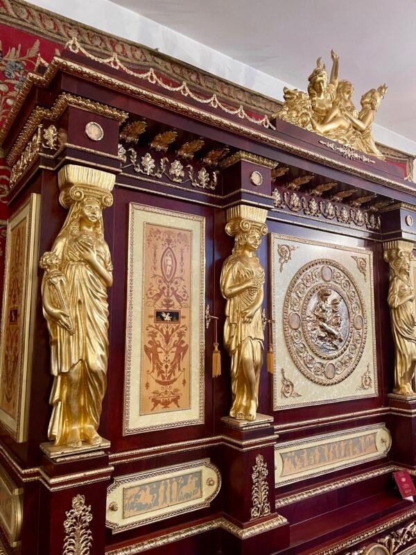 Credenza Impero con cariatidi dorate - Image 2