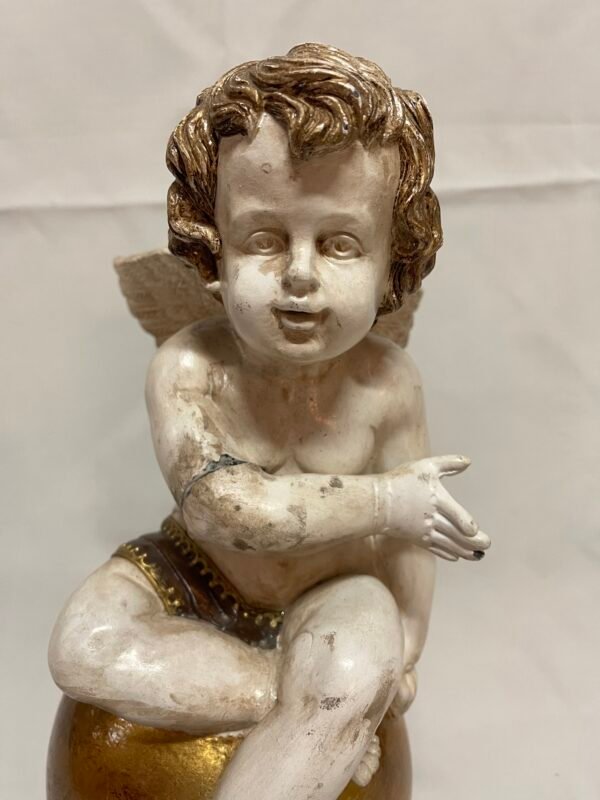 Candelabro vintage a 5 bracci in ottone - Image 3