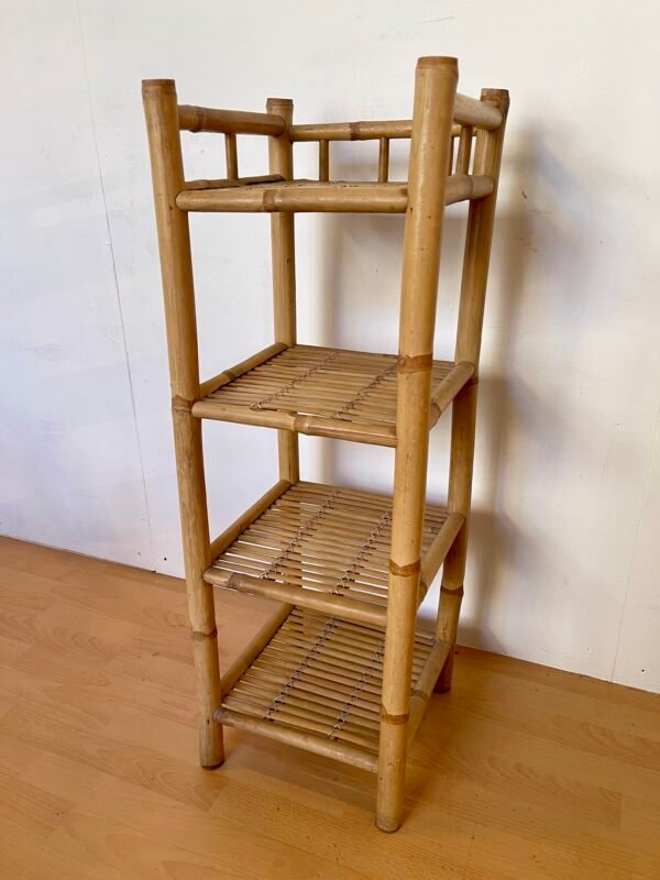 Scaffale a 4 Ripiani in Bambù – Stile Naturale / Boho - Image 4