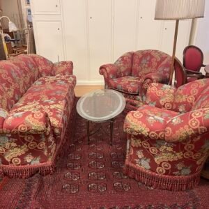 Salotto vintage completo in stile classico – 3 pezzi