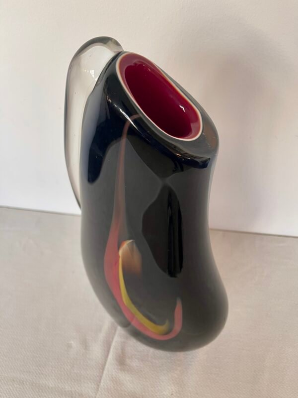 Scultura/Vaso in Vetro Sommerso Firmato – Murano Style - Image 3